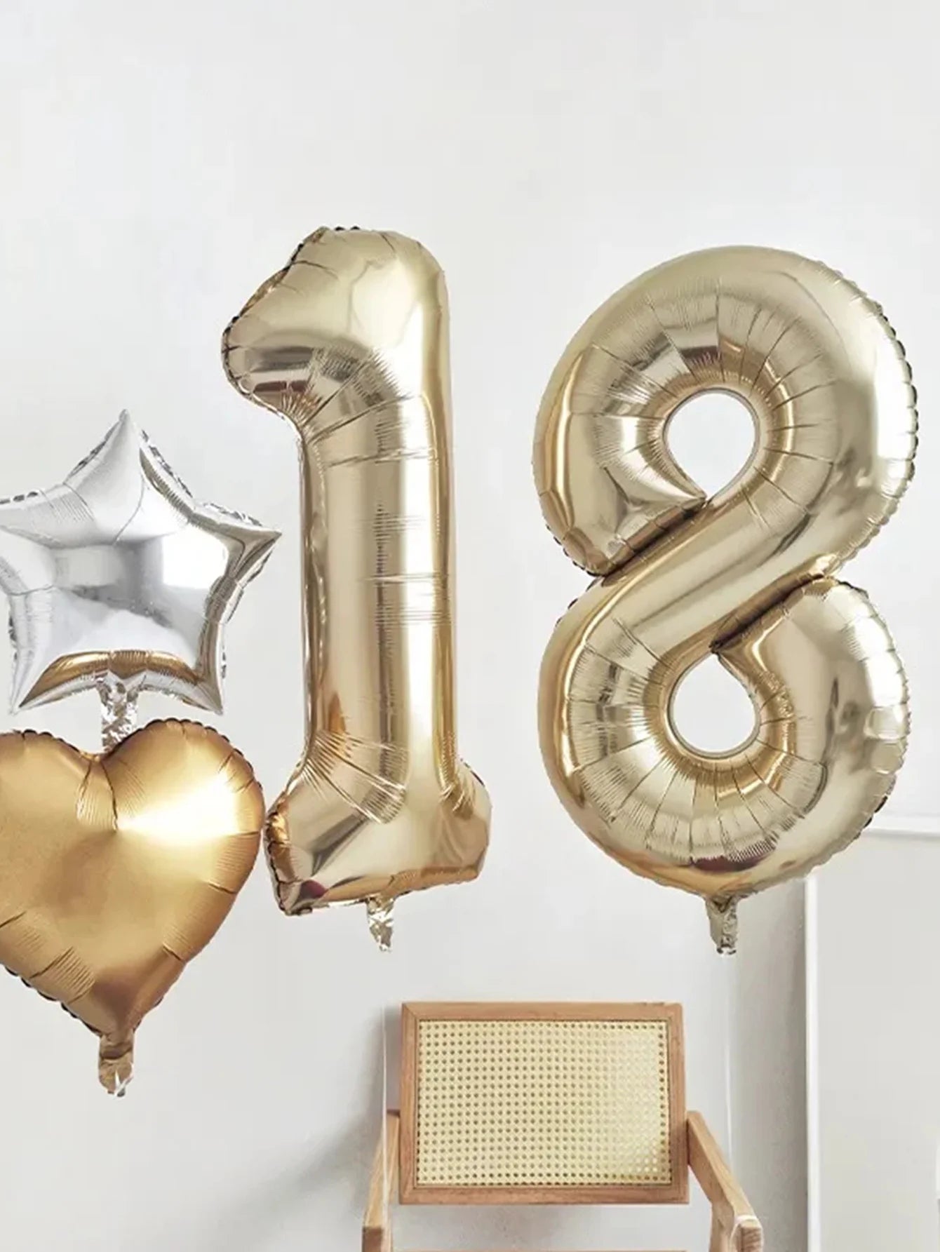 1pc 40inch Platinum Colour Number Balloons Figure Helium Balloon Digit