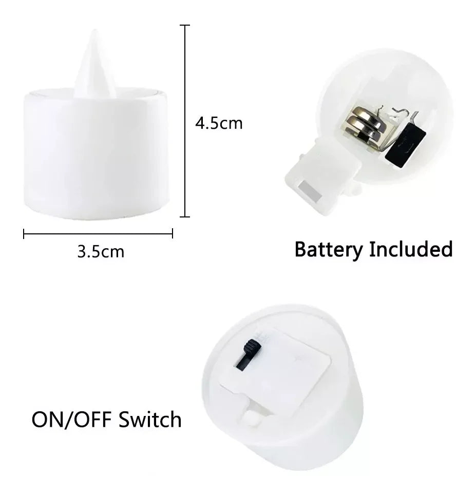 LED Candle Battery Powered Flameless Tea Candle Fake Candle Lamp