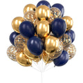 30Pcs 12 Inch Metallic Gold Balloons Pearl White Latex Balloons Gold