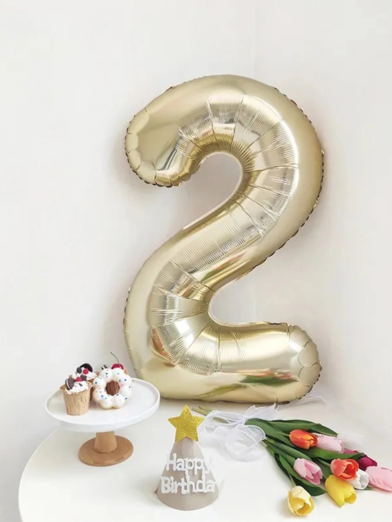 1pc 40inch Platinum Colour Number Balloons Figure Helium Balloon Digit