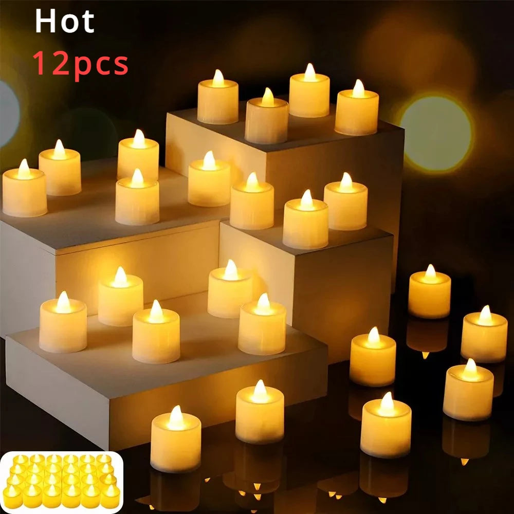 LED Candle Battery Powered Flameless Tea Candle Fake Candle Lamp