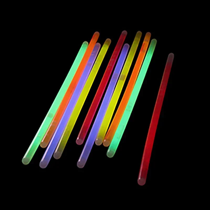50/100pcs Light Glow Stick Party Supply Necklace Bracelets Wedding Bar