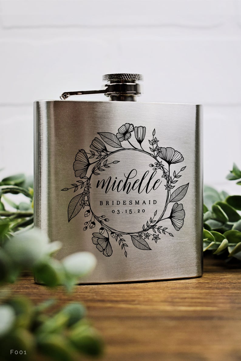 NEW | Bridesmaid Proposal Gift - Personalized Bridesmaids Flasks