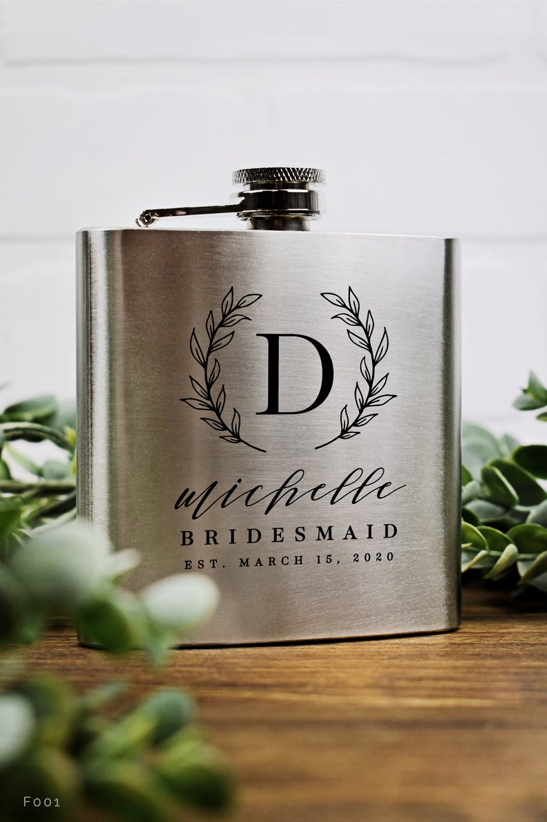 NEW | Bridesmaid Proposal Gift - Personalized Bridesmaids Flasks