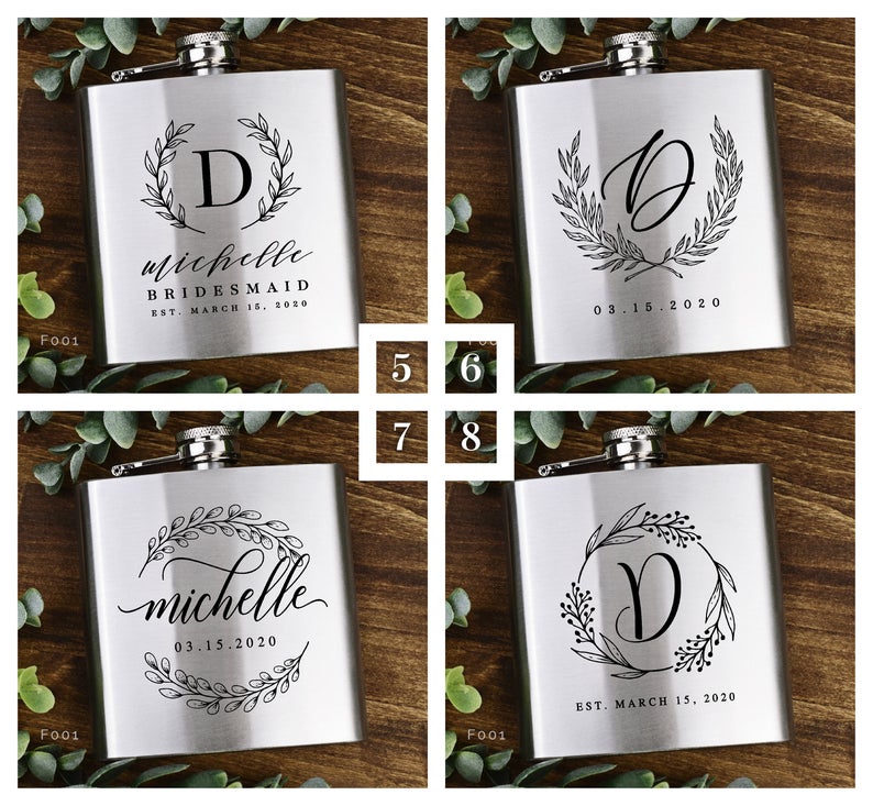 NEW | Bridesmaid Proposal Gift - Personalized Bridesmaids Flasks